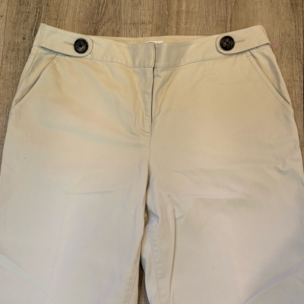Talbots Light Tan Stretch Pants 14P - Picture 2 of 10